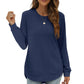 💖2026 Autumn’s Sale 70% OFF✨🍂Women's Sweatshirt Crewneck Long Sleeve Shirts High Low Tops Curved Hem