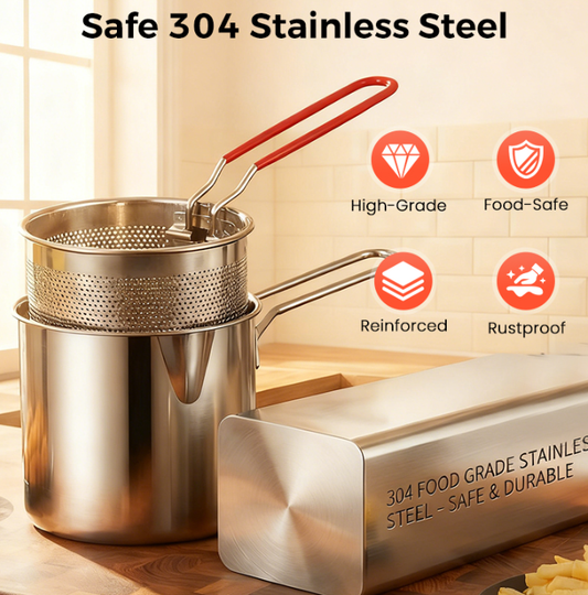 🔥Hot Sale 50%OFF🔥304 Stainless Steel Multifuntional Fryer✨