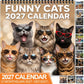 🏆 Last Day Special Sale 50% OFF! 🗓️🐱 2027 Funny Cats Wall Calendar – Sassy Cats & Hilarious Quotes