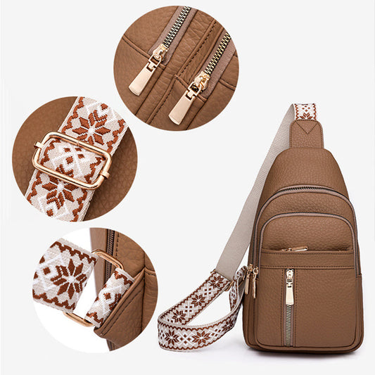 🔥Hot Sale💝Women's Vintage Leather Chest Bag