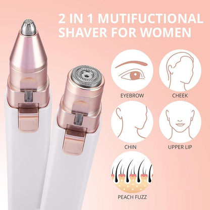 🩷Last Day 49% OFF🩷2-in-1 Women's Eyebrow and Facial Hair Removal Device