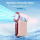 🔥⏳ Limited time 49% off! 👍Mini Handheld Fan USB Rechargeable with LED Display