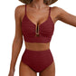 🌷LAST DAY SALE 55% OFF!!💥Women's Push Up High Waist Bikini Set