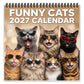 🏆 Last Day Special Sale 50% OFF! 🗓️🐱 2027 Funny Cats Wall Calendar – Sassy Cats & Hilarious Quotes
