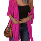 🔥 LIMITED-TIME Just £14.99!!😍Women’s Oversized Knit Cardigan – Lightweight Crochet Tassel Kimono for Summer 🌸