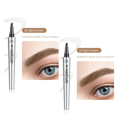 ✨Limited Time Offer - BUY 1 GET 1 FREE!!✨3D Waterproof Microblading Eyebrow Pen 4 Fork Tip Tattoo Pencil