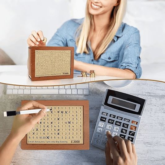🔥NEW YEAR GIFT⚡50% OFF💰Cash Vault Wooden Savings Box
