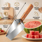 🔥Last Day Sale 60% OFF⏰Stainless Steel Watermelon Slicer with Wooden Handle – Clean & Quick Portioning