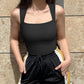 Hot sale 49% off 🩱Sexy Square Neck Sleeveless Tummy Control Tank Tops Bodysuits