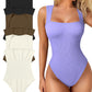 Hot sale 49% off 🩱Sexy Square Neck Sleeveless Tummy Control Tank Tops Bodysuits