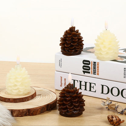 🎁2025 Hot Sale 50%OFF🎅🎄Flameless LED Pine Cone Candles for Holiday Decor
