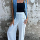 🎉Spring Hot Sale 🛍️Elastic Waist Button Loose Wide Leg Pants
