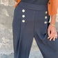 🎉Spring Hot Sale 🛍️Elastic Waist Button Loose Wide Leg Pants
