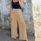 🎉Spring Hot Sale 🛍️Elastic Waist Button Loose Wide Leg Pants