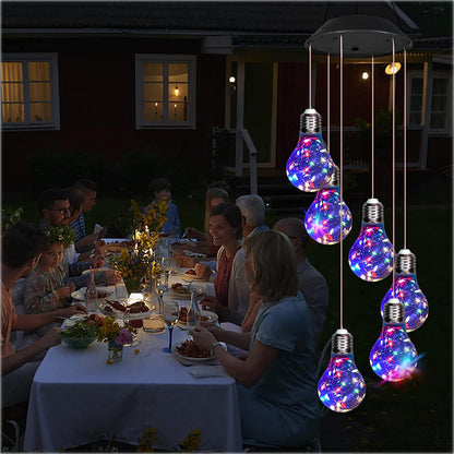 🌠Buy 2 Shipping Included🌠💡Colorful LED Solar-Powered Light Bulb Wind Chimes🌈