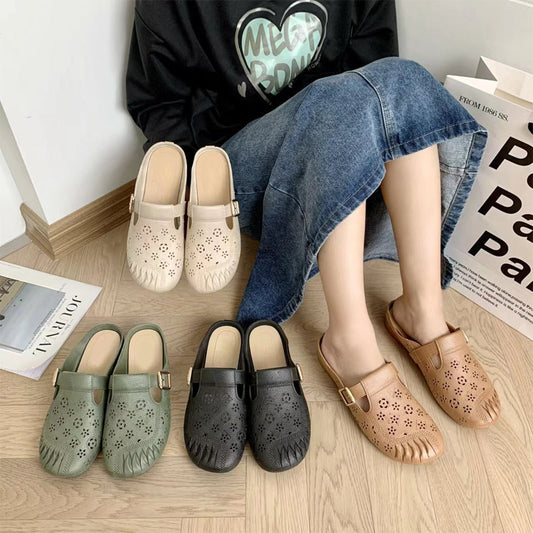 🎊Women’s Round Toe Mules with Low Heel🎊