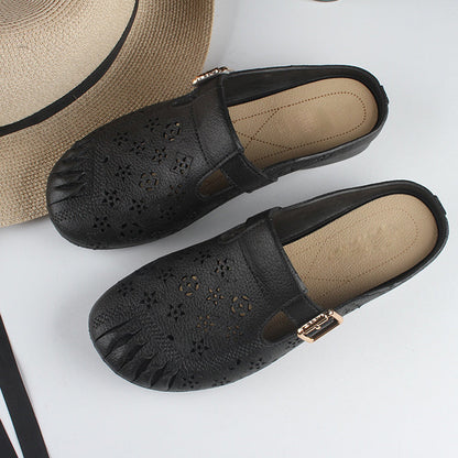 🎊Women’s Round Toe Mules with Low Heel🎊