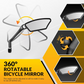 💥360° Rotatable Adjustable Bicycle Rearview Mirror🚴