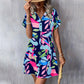💥Last Day Special Sale 49% Off💃Women's Fashion Printed Button Short Sleeve Dresses