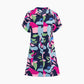 💥Last Day Special Sale 49% Off💃Women's Fashion Printed Button Short Sleeve Dresses