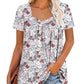 ⏰Hot Sale 50% Off⏰Women's Summer Pleated Printed Short-Sleeves