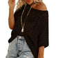 🔥Lsat Day 50% Off🔥⏰Womens Casual Short Sleeve Hollow Out Pullover Knit Tops