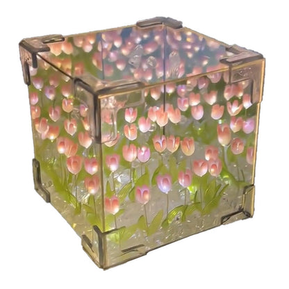 Specials 50% OFF🎁🎄Magic Cube DIY Tulip Mirror Light