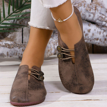 💖HOT SALE 50% OFF 🥿Women's New Soft Synthetic Leather Flat Shoes