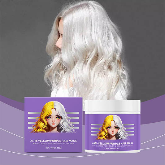 🔥Hot Sale - 50% OFF🔥Anti-Yellowing Purple Hair Mask🎨Say goodbye to Red Highlights!