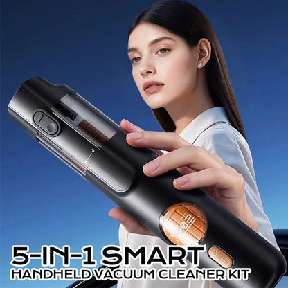 📢📢 LAST DAY SALE 50% OFF!!🛻 5-IN-1 HANDHELD VACUUM - Cordless & Powerful Suction🏠🚗