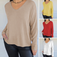 🍂Autumn Sale - 50% Off!💕Women's Loose-Fitting V-Neck Knit Top