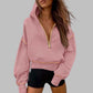 🍂Autumn Promotion 49%💕Women's Hooded Sweatshirt with Half zip