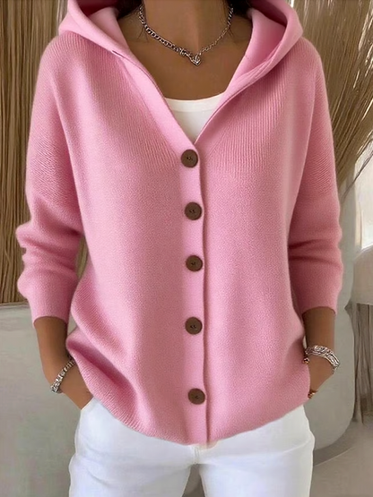 🎉This week's Special Sales - 50% OFF✨Women Cotton Plain Long Sleeve Comfy Casual Cardigan