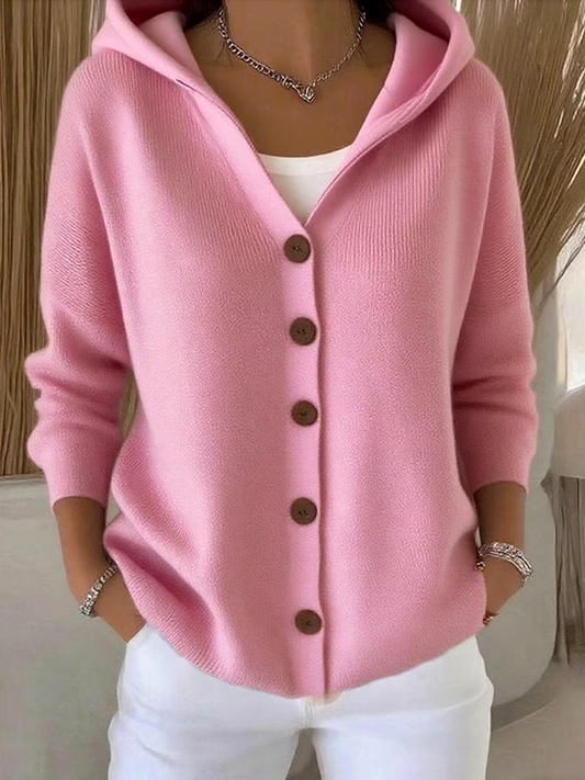 🎉This week's Special Sales - 50% OFF✨Women Cotton Plain Long Sleeve Comfy Casual Cardigan