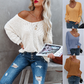 👑Hot Sale 49% Off🔥Graceful Loose V-Neck Pullover Knit Top