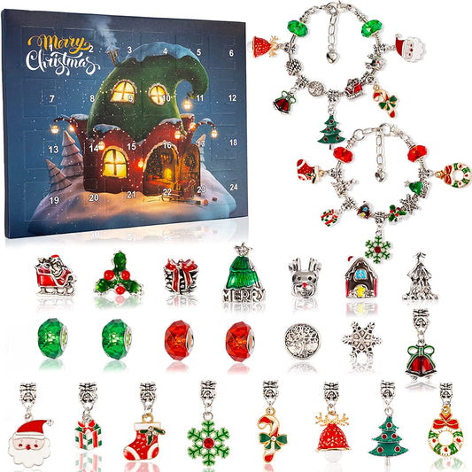 🎅Christmas Gift idea 49% OFF🎁DIY Christmas Advent Calendar Bracelets Set