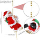 🎅2025 BEST GIFT -50% OFF🔥Electric Chimney Climbing Santa Claus Musical Toys