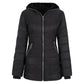 🔥❄️HOT SALE 49%🧥 Women's Hooded Mid-Length Winter Coat with Plush Lining
