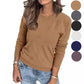 💖HOT SALE 50% OFF🍃Women’s Casual Long Sleeve Loose Knit Top