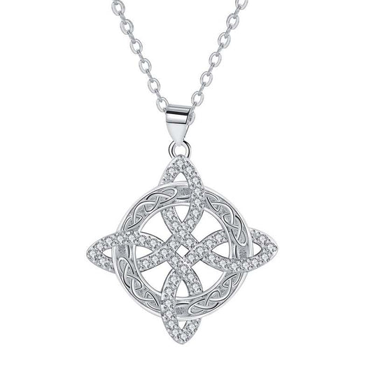 💐Buy 1 Get 1 Free📿Witches Knot Necklace Sparkling Starburst Pendant