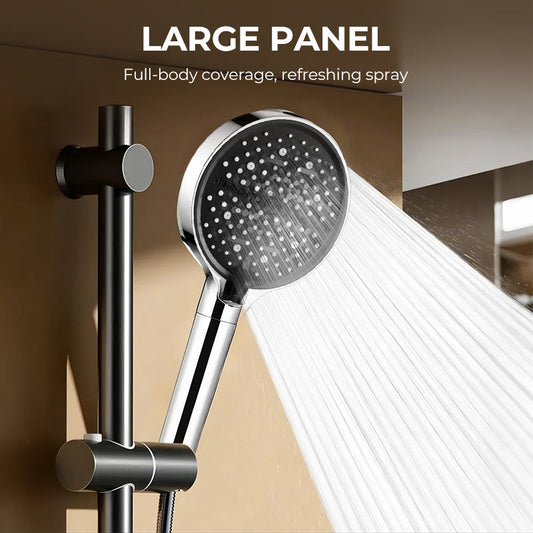 🔥BIG SALE 50% OFF🚿 High-Pressure Adjustable Rainfall Shower Head – 360° Tilt, Easy Clean Surface, Compatibility with Standard Shower Hoses 💧