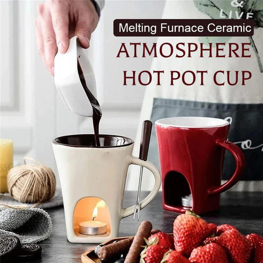 🎁 Hot Sale 49% OFF 🔥Ceramic Chocolate Fondue Mug