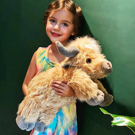 🎁Christmas Gift Toy 50% OFF🐂🎉Cute Cartoon Highland Cow Cuddly Toy