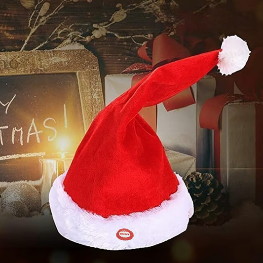 🎁🎅Christmas Surprise Sale-50% OFF 🎄 Singing and Dancing Electric Christmas Santa Hat