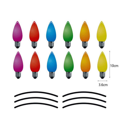 🔥Christams Hot Sale 49% OFF🔥Reflective Light Bulb Magnet Decoration Set