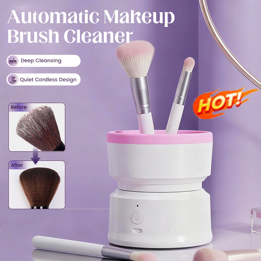 🔥Hot Sale 50% OFF ✨🔄Automatic Makeup Brush Cleaner