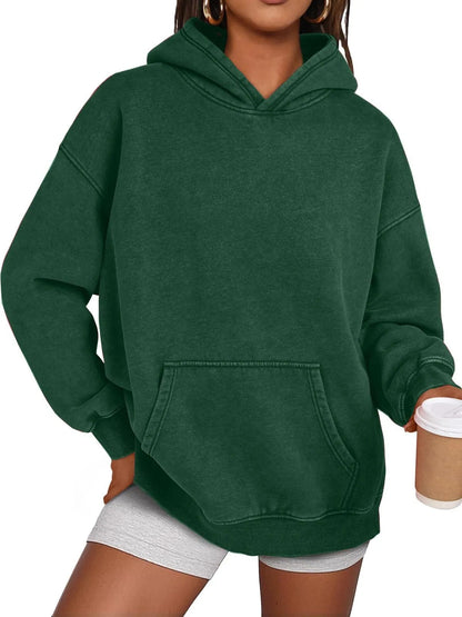 🔥LAST DAY SALE 60% OFF!!🎁Womens Acid Wash Hoodie Oversized Long Sleeve Fall Fashion Sweatshirts