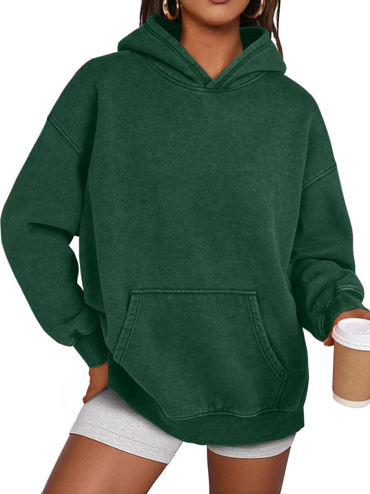 🔥LAST DAY SALE 60% OFF!!🎁Womens Acid Wash Hoodie Oversized Long Sleeve Fall Fashion Sweatshirts