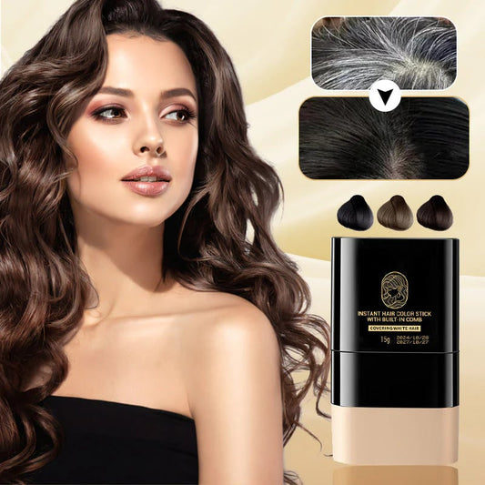 ⏰Limited Sale - Buy 2 Get 1 Free⚡🔥Instant Hair Colour Stick with Built-In Comb