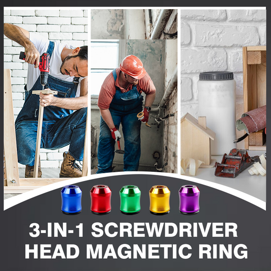 🔥Last Day Promotion 49% OFF🔥3-in-1 Screwdriver Head Magnetic Ring